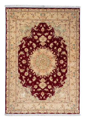 Alfombra Persa - Tabriz - Real - 200 x 153 cm - rojo oscuro