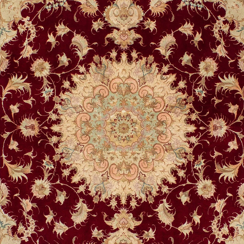 Alfombra Persa - Tabriz - Real - 200 x 153 cm - rojo oscuro