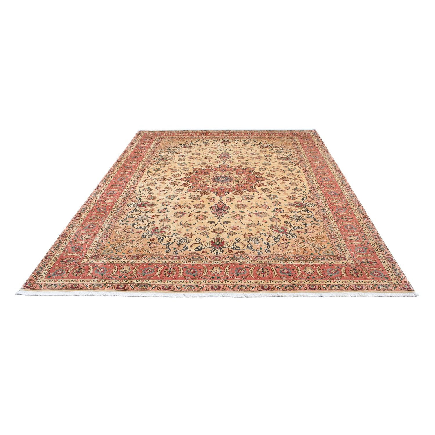 Alfombra Persa - Tabriz - Real - 297 x 202 cm - marrón claro