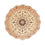 Alfombra Persa - Tabriz - Real redondo  - 150 x 150 cm - beige