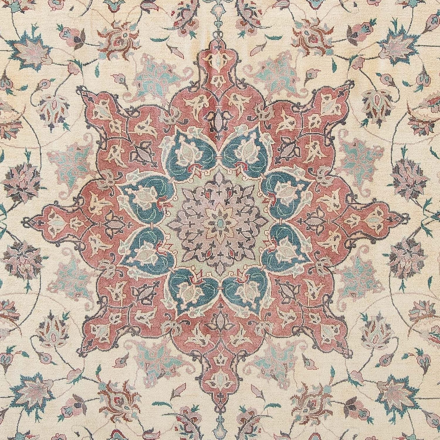 Alfombra Persa - Tabriz - Real - 300 x 200 cm - beige