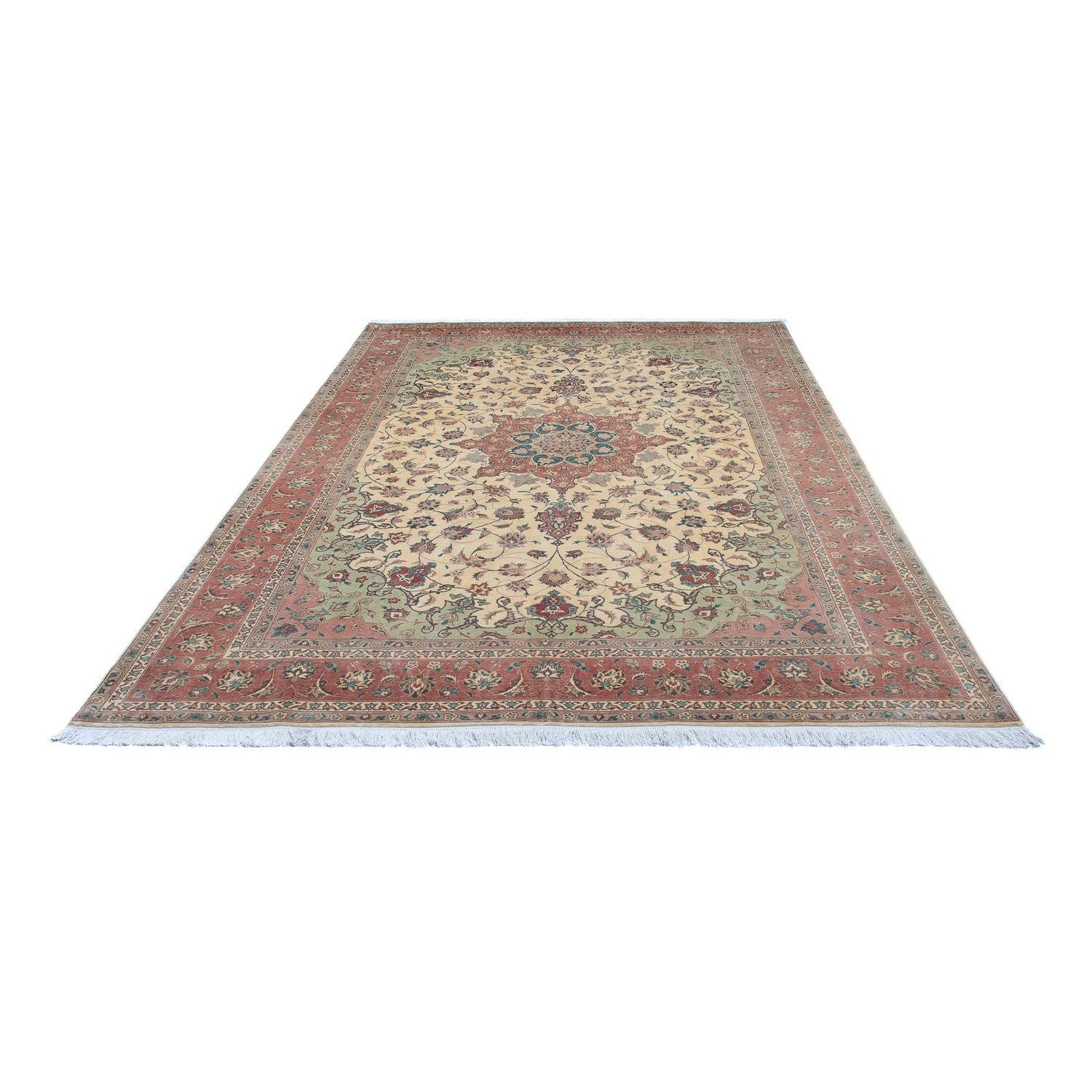 Alfombra Persa - Tabriz - Real - 300 x 200 cm - beige