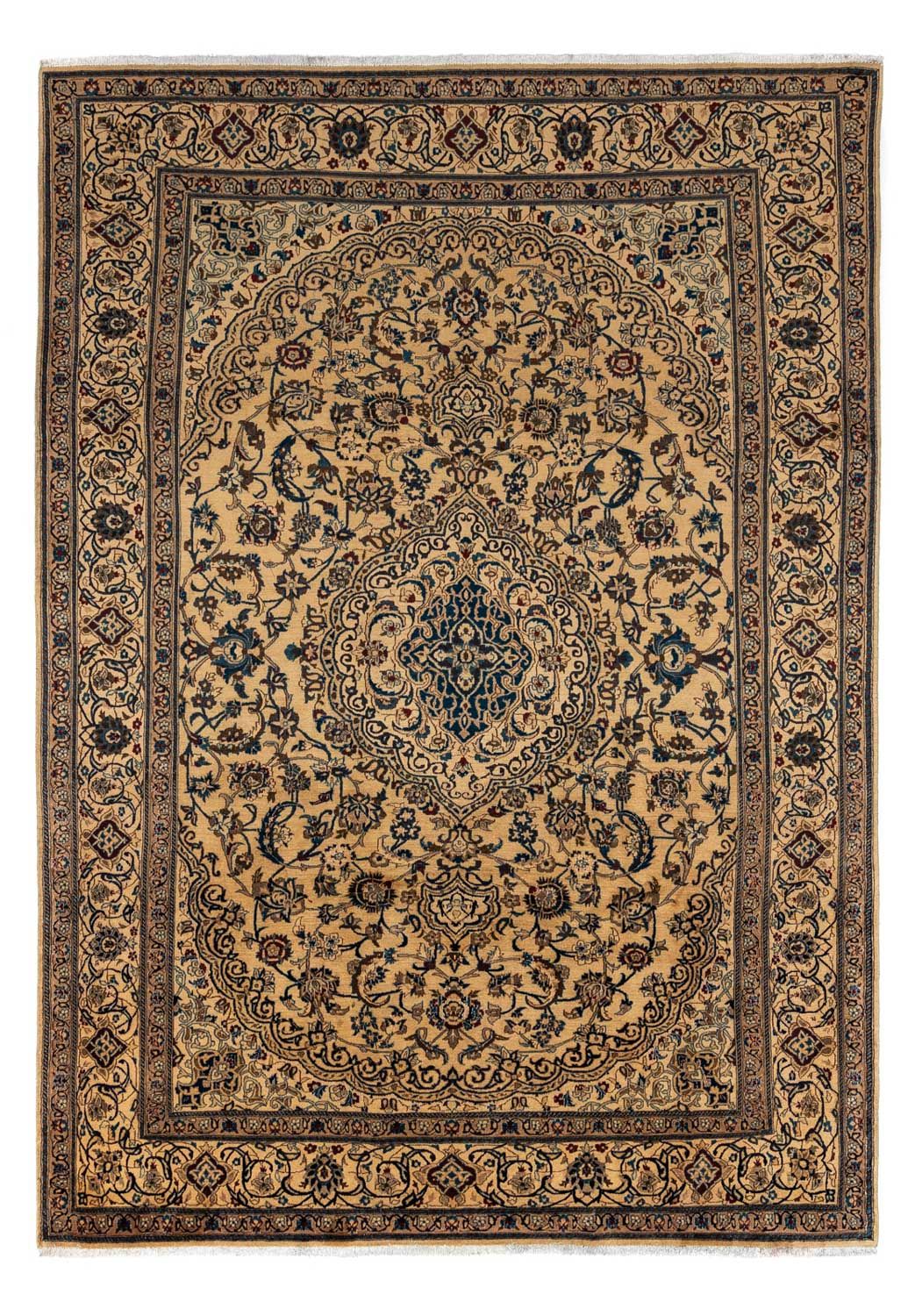 Alfombra Persa - Nain - Real - 340 x 240 cm - beige oscuro