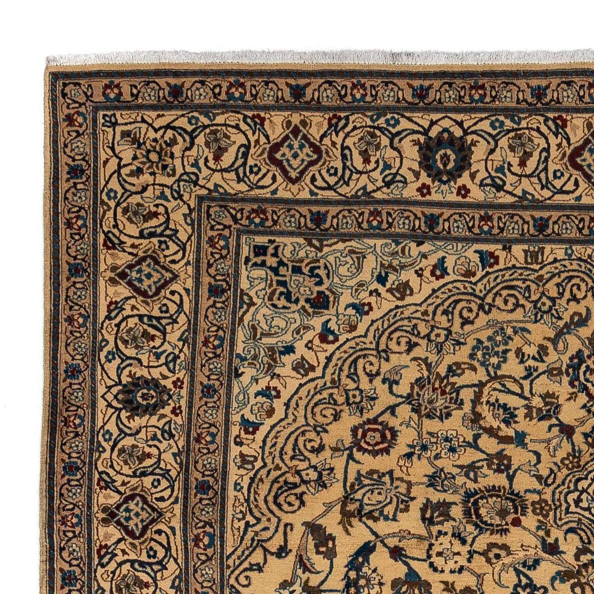 Alfombra Persa - Nain - Real - 340 x 240 cm - beige oscuro