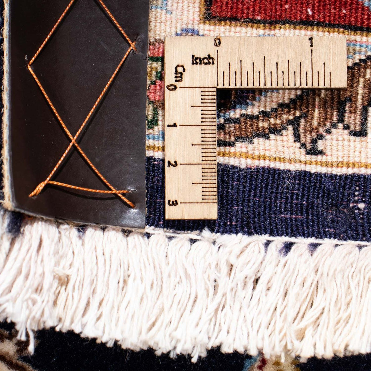 Alfombra persa - Ghom - 198 x 142 cm - azul oscuro