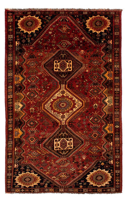 Alfombra persa - Nómada - 285 x 185 cm - rojo oscuro