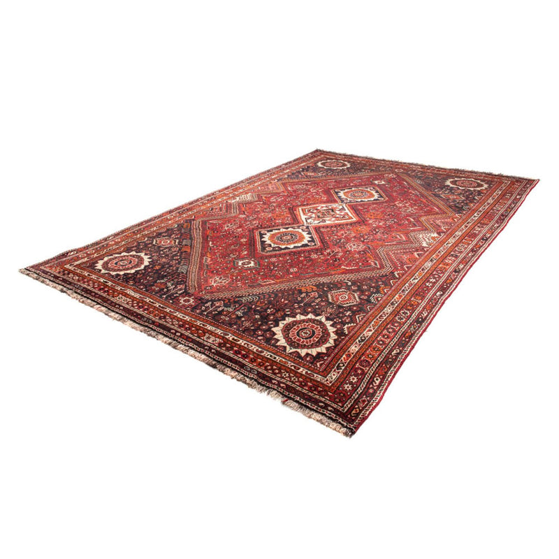 Alfombra persa - Nómada - 328 x 215 cm - rojo oscuro