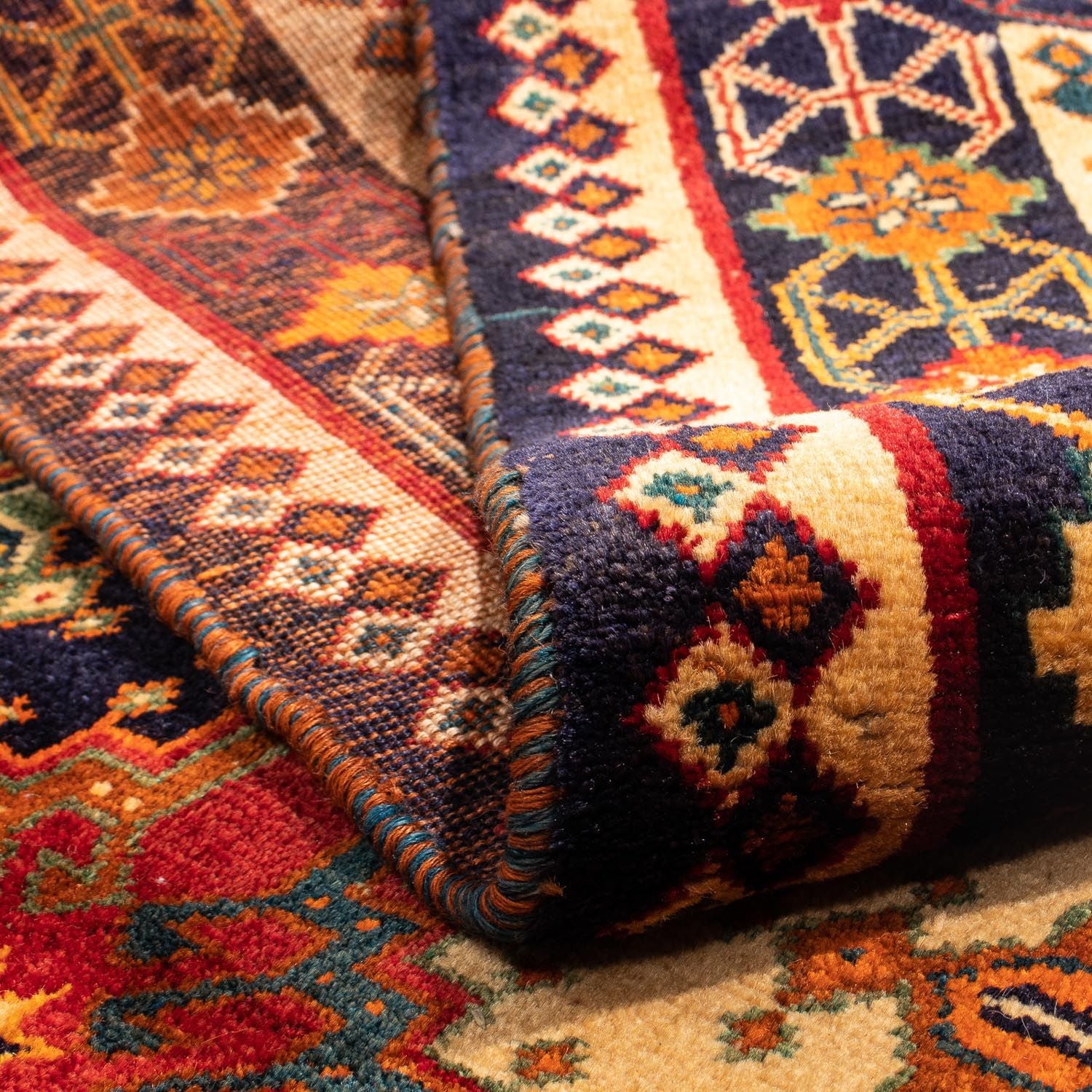Alfombra persa - Nómada - 280 x 202 cm - rojo oscuro