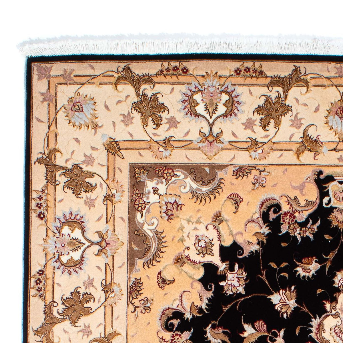 Alfombra Persa - Tabriz - Real - 242 x 163 cm - azul oscuro