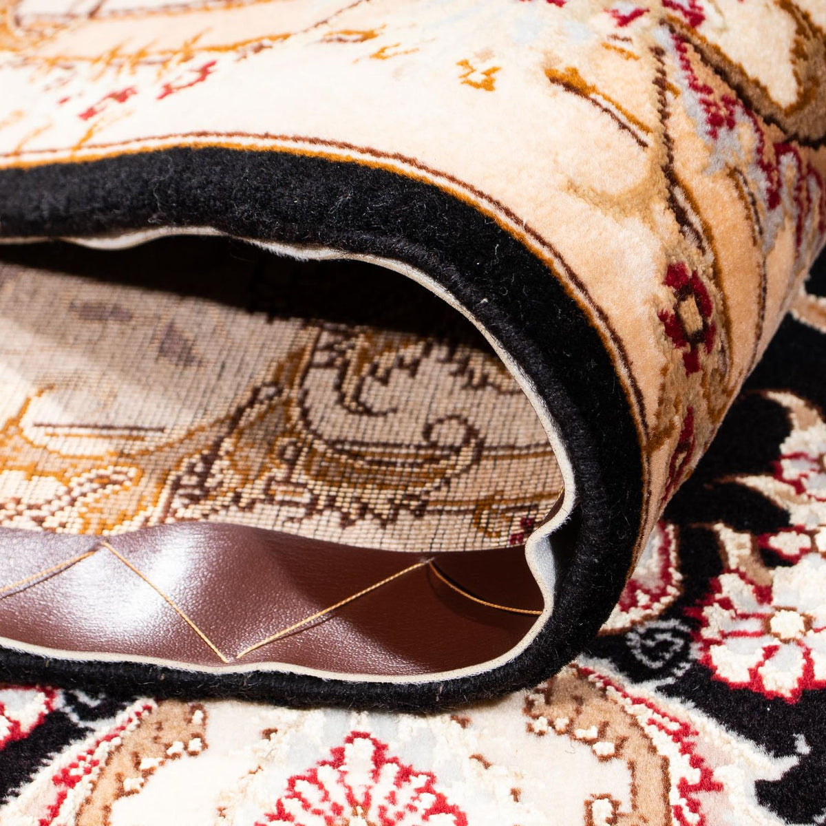 Alfombra Persa - Tabriz - Real - 242 x 163 cm - azul oscuro