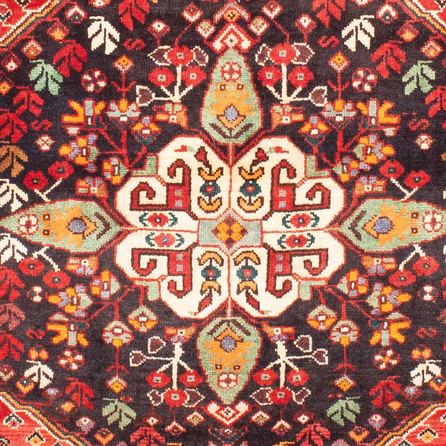 Alfombra persa - Nómada - 153 x 120 cm - rojo