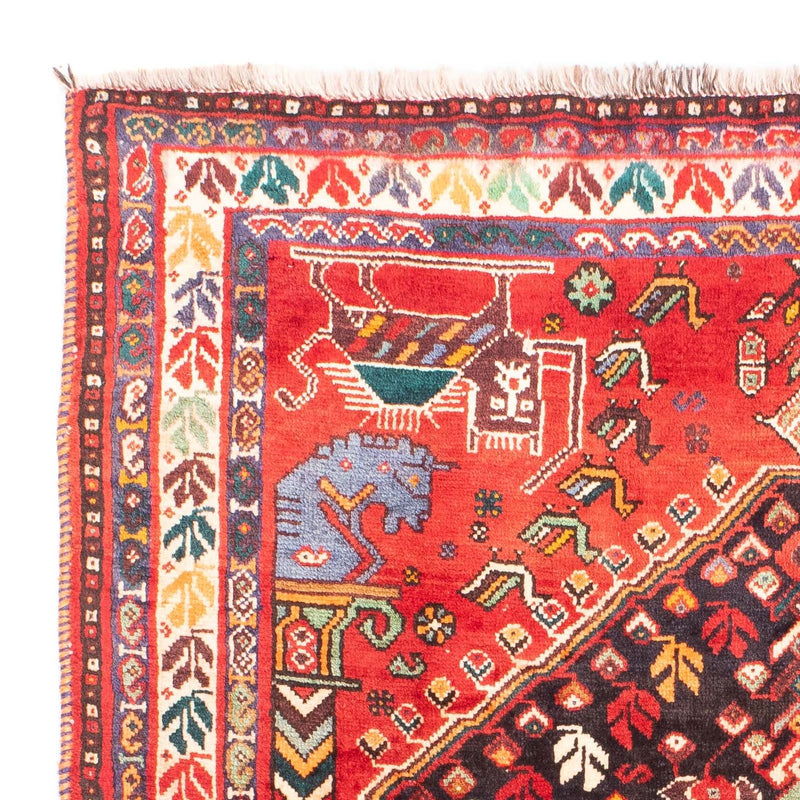Alfombra persa - Nómada - 153 x 120 cm - rojo