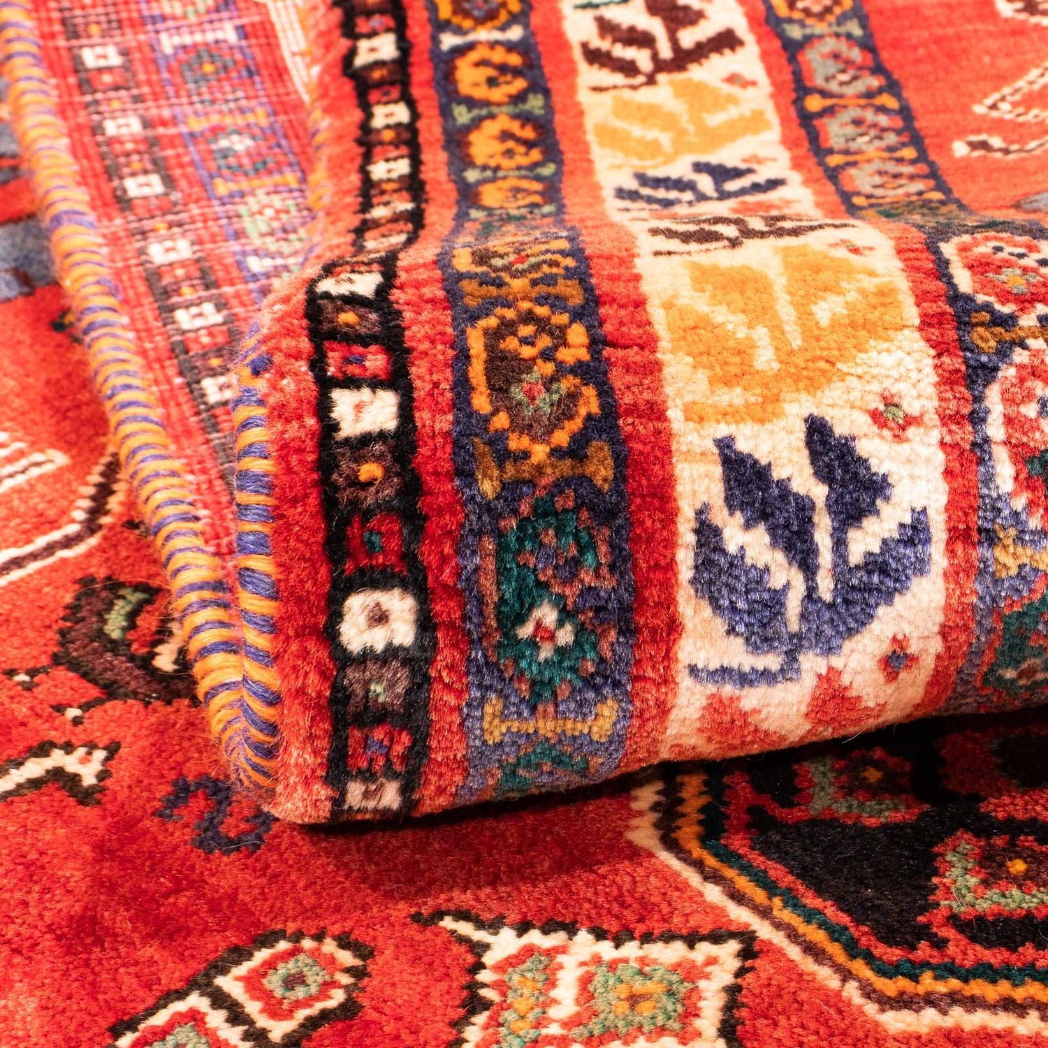Alfombra persa - Nómada - 153 x 120 cm - rojo