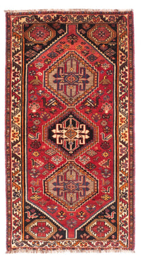Alfombra persa - Nómada - 161 x 88 cm - rojo oscuro