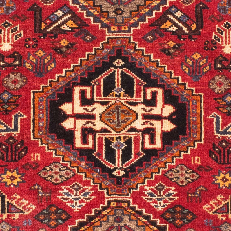 Alfombra persa - Nómada - 161 x 88 cm - rojo oscuro