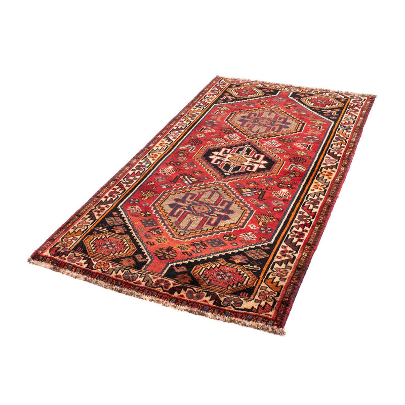 Alfombra persa - Nómada - 161 x 88 cm - rojo oscuro
