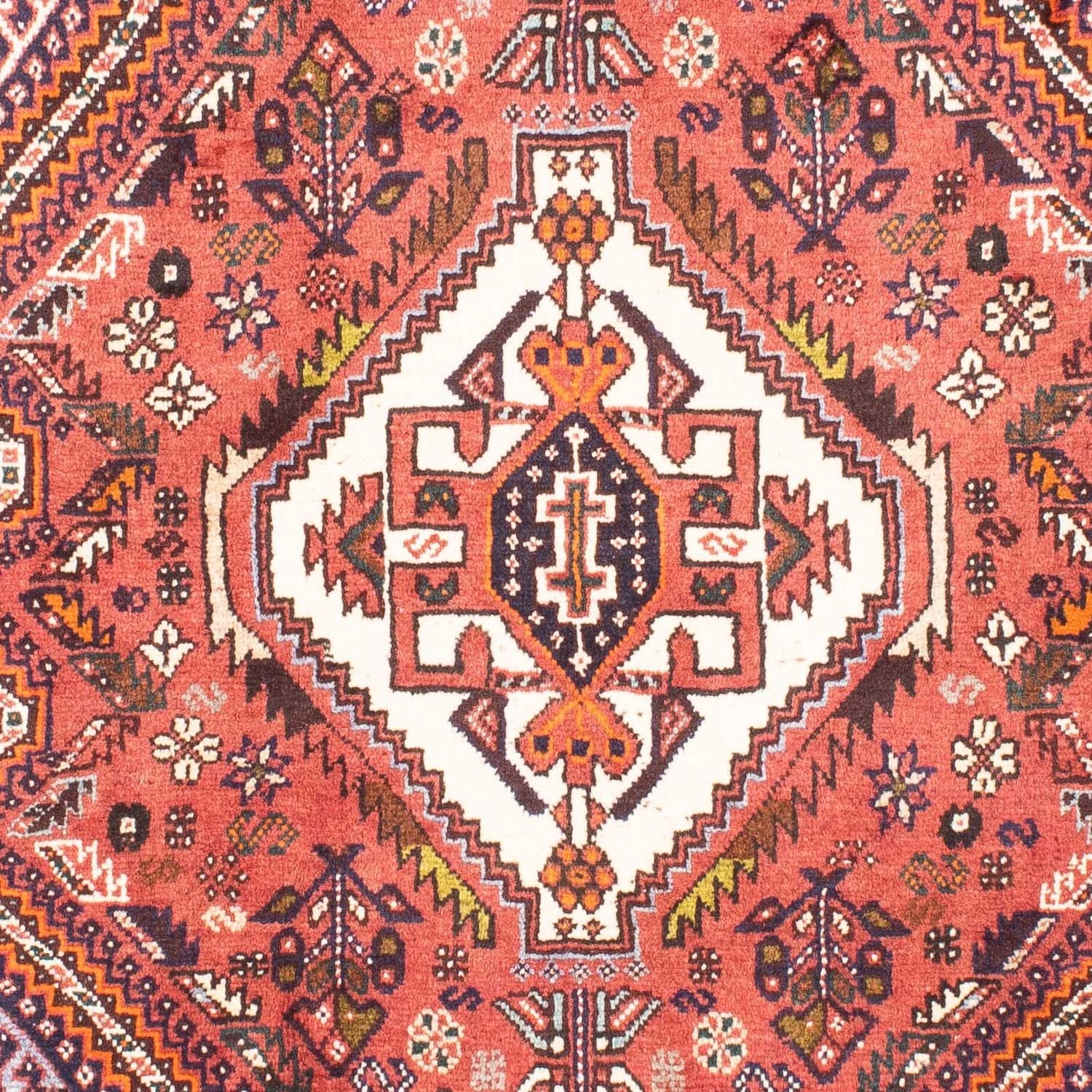 Alfombra persa - Nómada - 170 x 118 cm - rojo claro