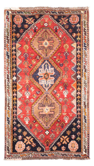 Alfombra persa - Nómada - 150 x 84 cm - rojo