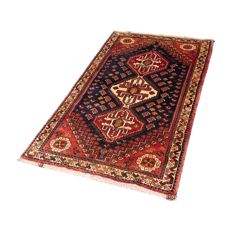 Alfombra persa - Nómada - 148 x 80 cm - azul oscuro