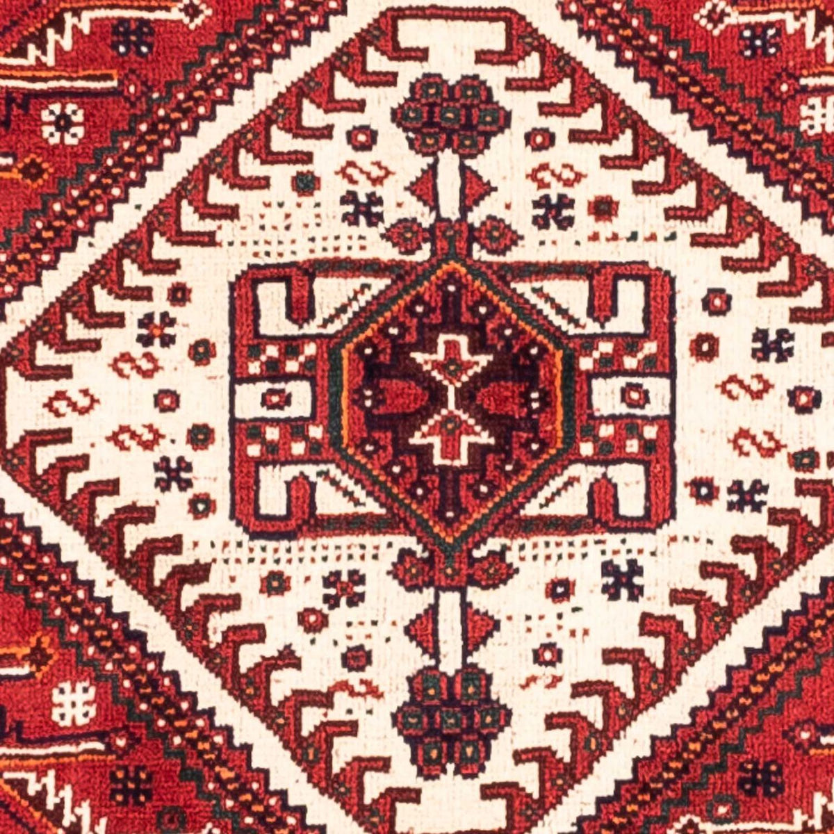 Alfombra persa - Nómada - 277 x 178 cm - rojo oscuro