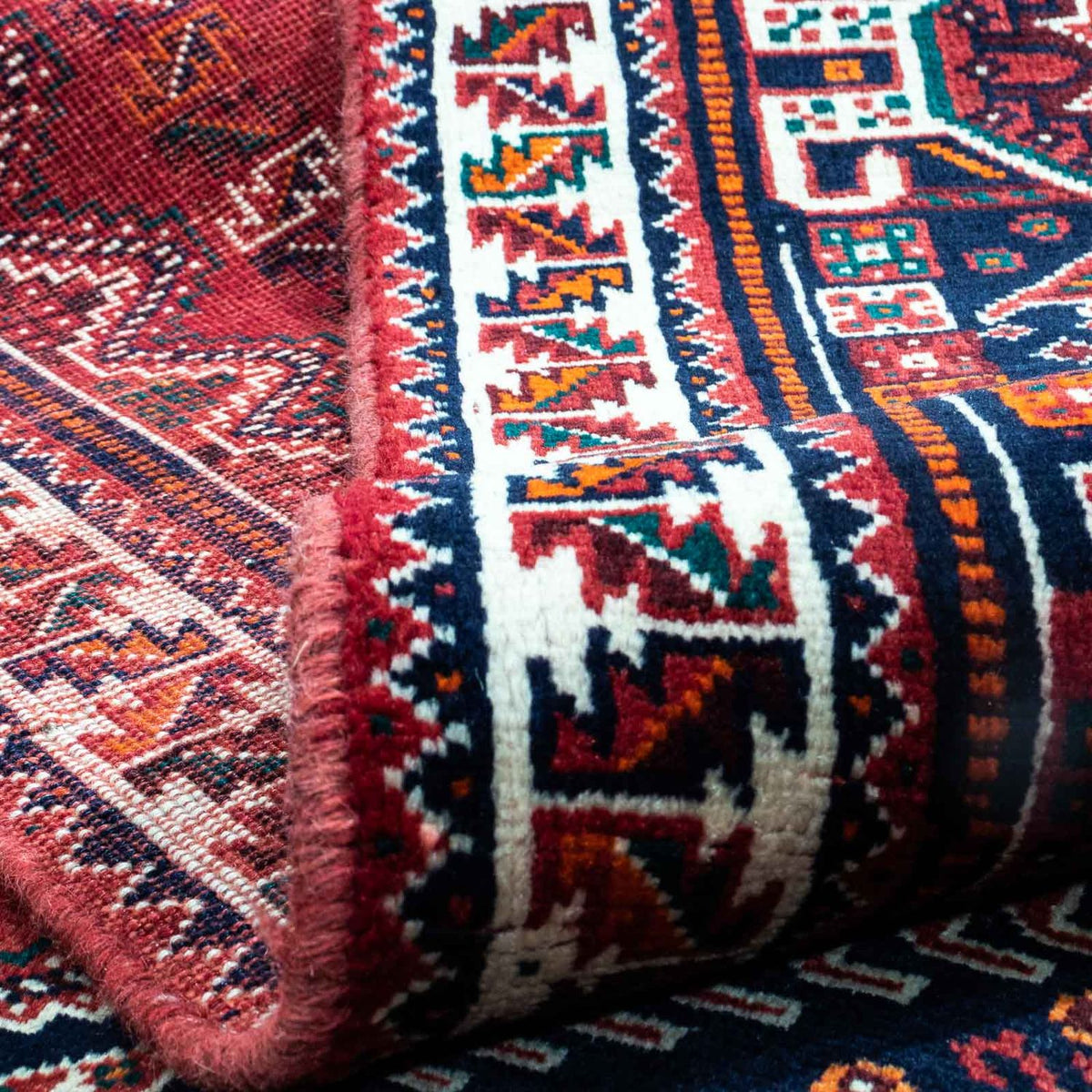 Alfombra persa - Nómada - 277 x 178 cm - rojo oscuro
