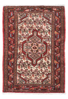Hosseinabad Alfombra 82x122cm - Alfombra persa - Rectángulo / Rojo / 82 x 122 cm Rectángulo