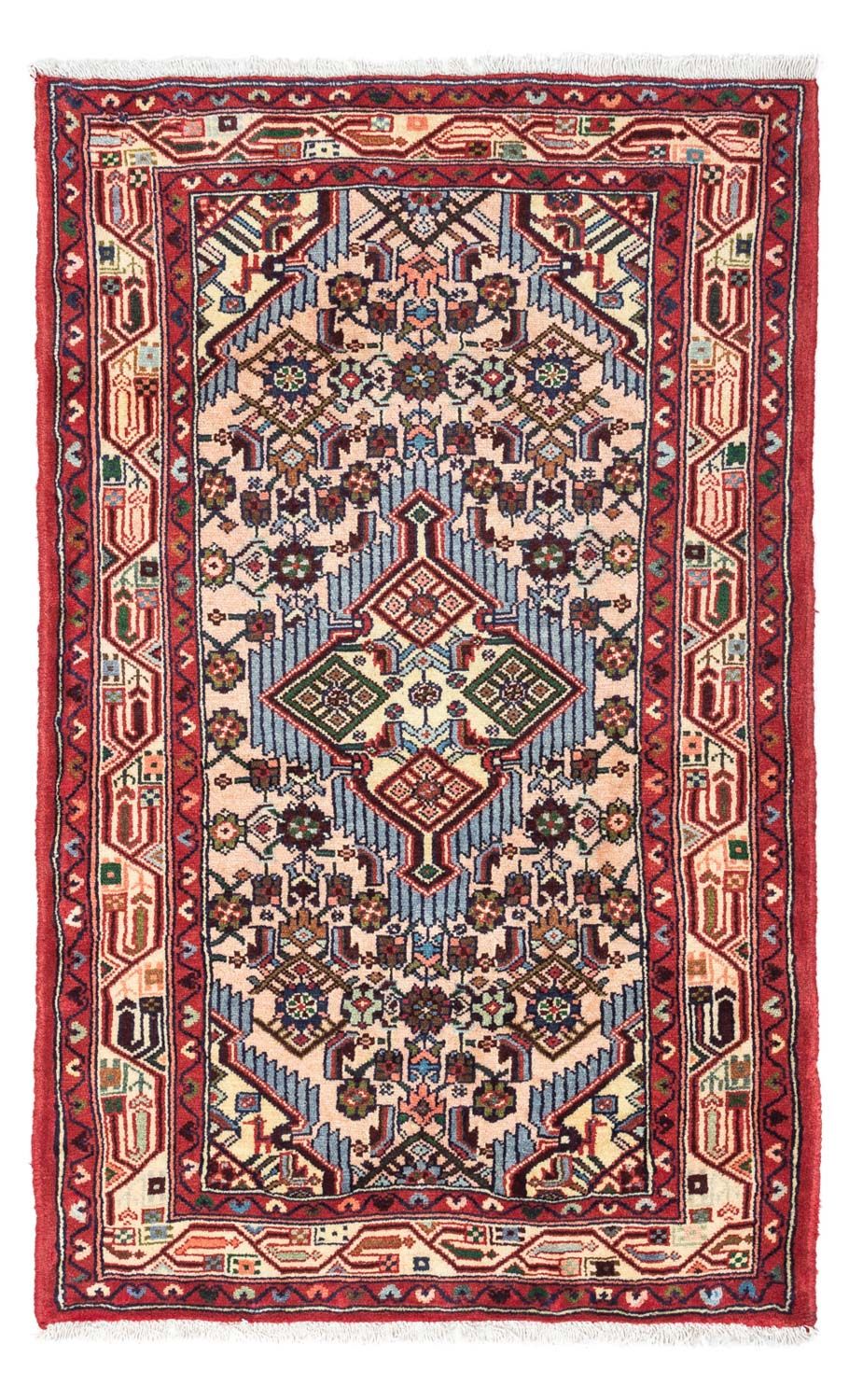 Alfombra persa - Nómada - 121 x 76 cm - rojo
