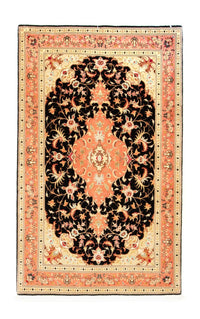 Alfombra Persa - Tabriz - Real - 161 x 101 cm - negro