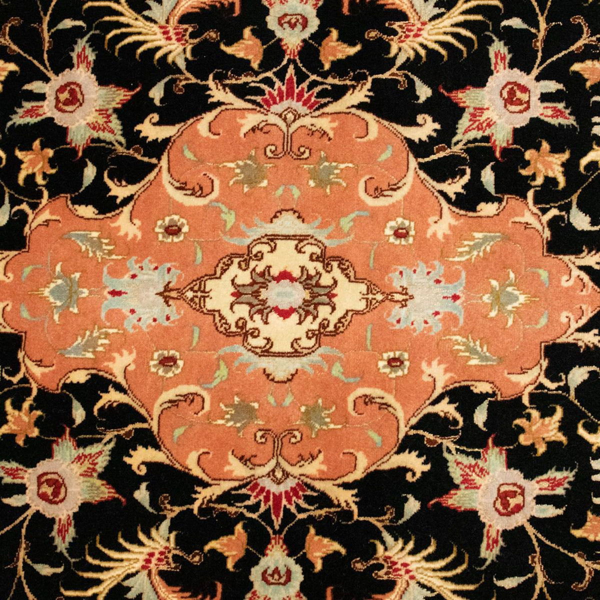 Alfombra Persa - Tabriz - Real - 161 x 101 cm - negro