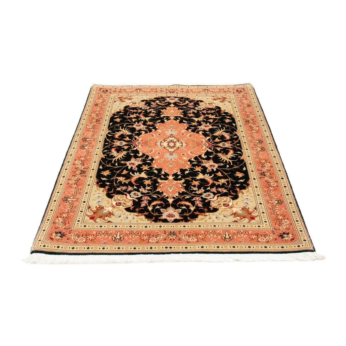 Alfombra Persa - Tabriz - Real - 161 x 101 cm - negro
