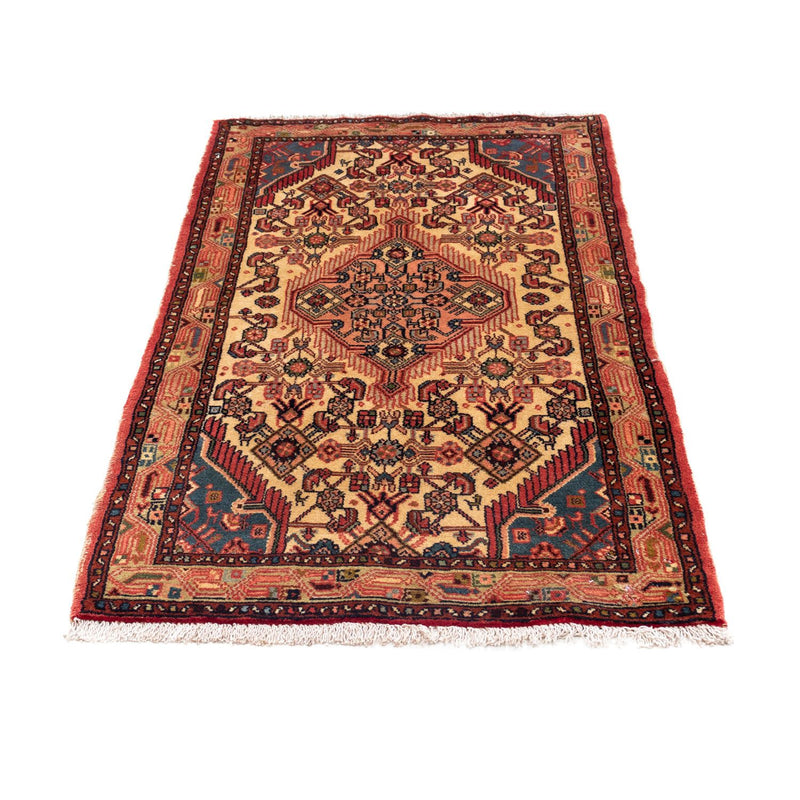 Alfombra persa - Nómada - 134 x 76 cm - rojo claro