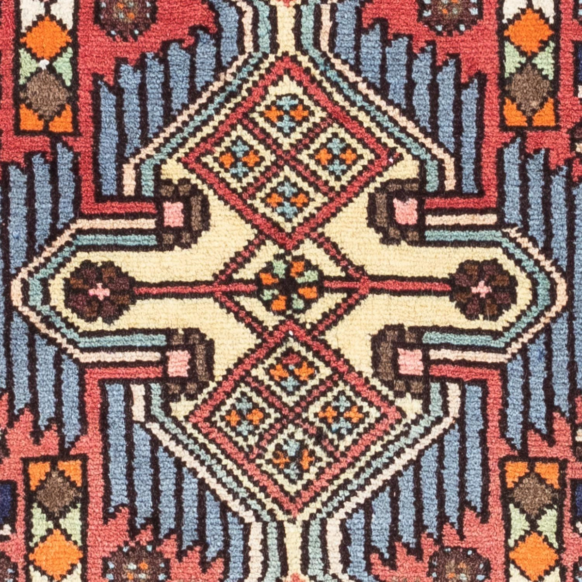 Alfombra persa - Nómada - 120 x 75 cm - rojo claro