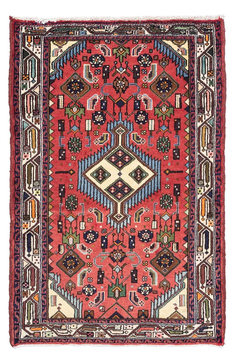 Alfombra persa - Nómada - 126 x 83 cm - rojo