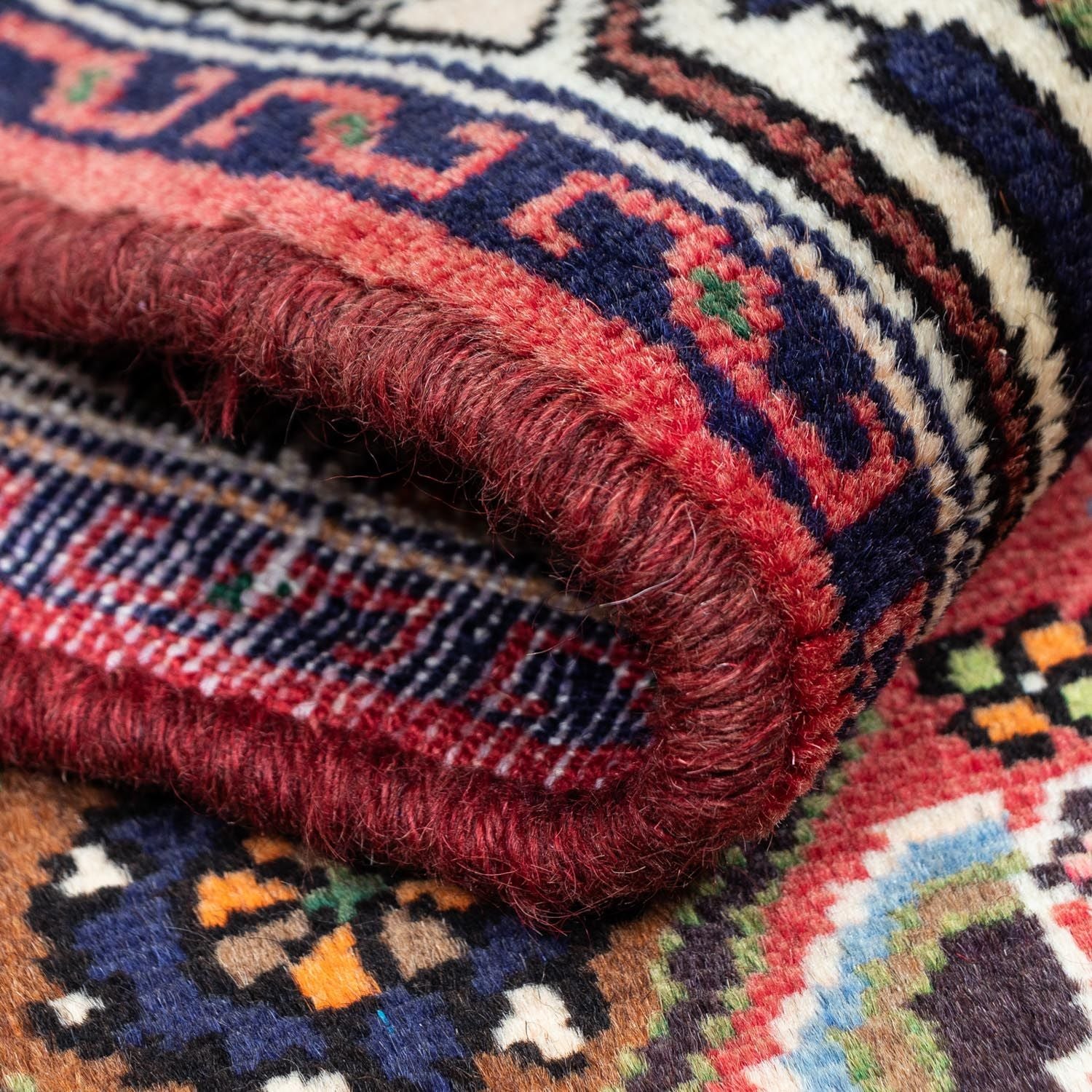 Alfombra persa - Nómada - 126 x 83 cm - rojo