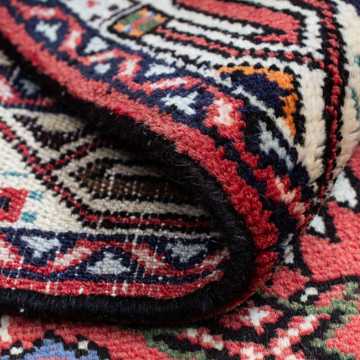 Alfombra persa - Nómada - 130 x 82 cm - rojo