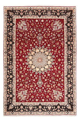 Alfombra Persa - Tabriz - Real - 303 x 202 cm - rojo oscuro
