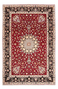 Alfombra Persa - Tabriz - Real - 303 x 202 cm - rojo oscuro