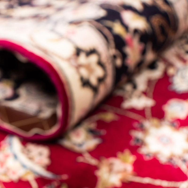 Alfombra Persa - Tabriz - Real - 303 x 202 cm - rojo oscuro