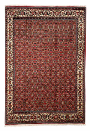 Alfombra persa - Bidjar - 290 x 200 cm - rojo oscuro