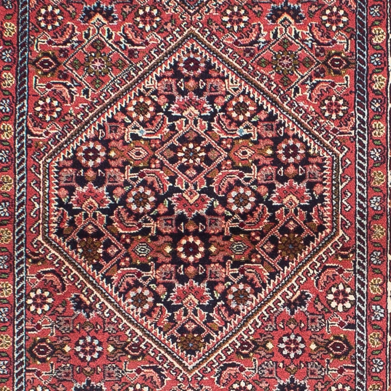 Alfombra de pasillo Alfombra persa - Bidjar - 313 x 83 cm - rojo claro