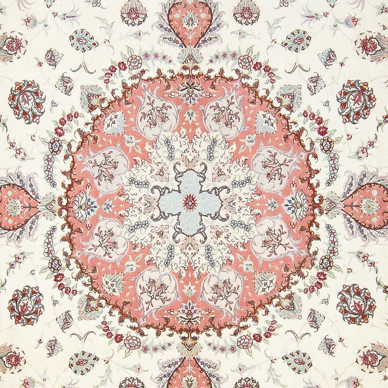 Alfombra Persa - Tabriz - Real cuadrado  - 309 x 295 cm - beige