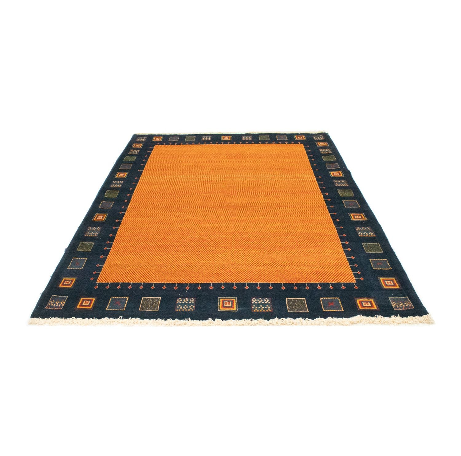 Alfombra Gabbeh - Loribaft Persa - 238 x 172 cm - naranja