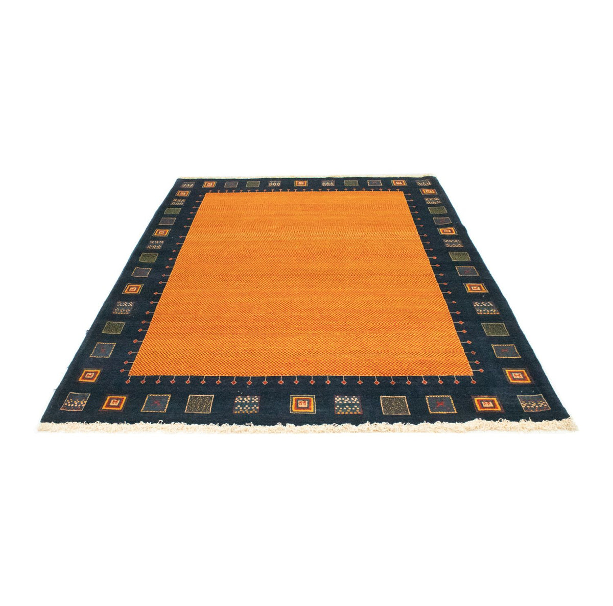 Alfombra Gabbeh - Loribaft Persa - 238 x 172 cm - naranja