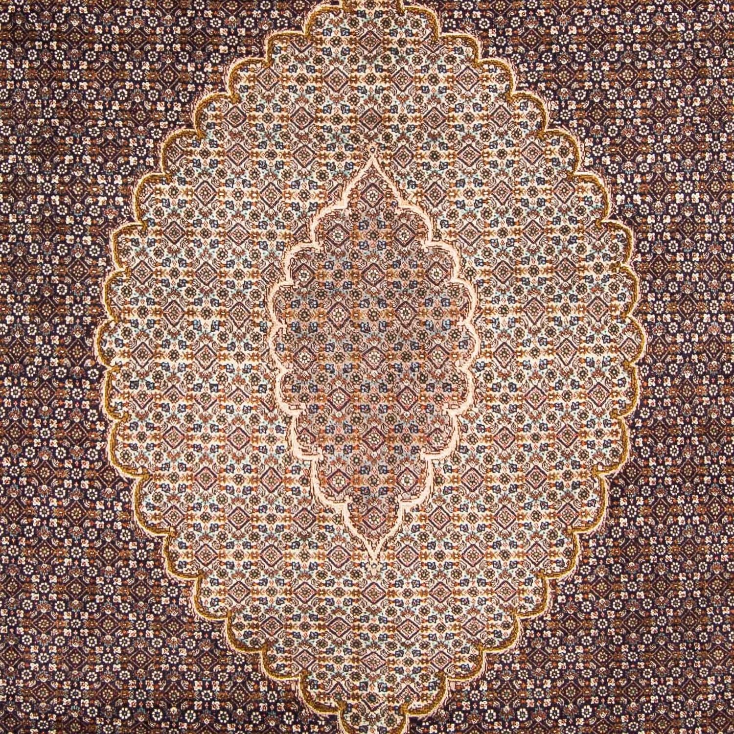 Alfombra persa - Tabriz - 295 x 202 cm - azul oscuro