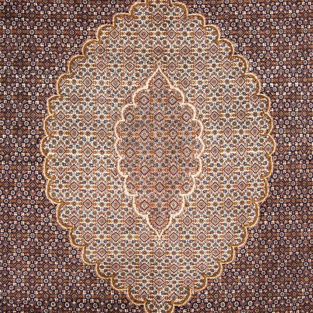 Alfombra persa - Tabriz - 295 x 202 cm - azul oscuro