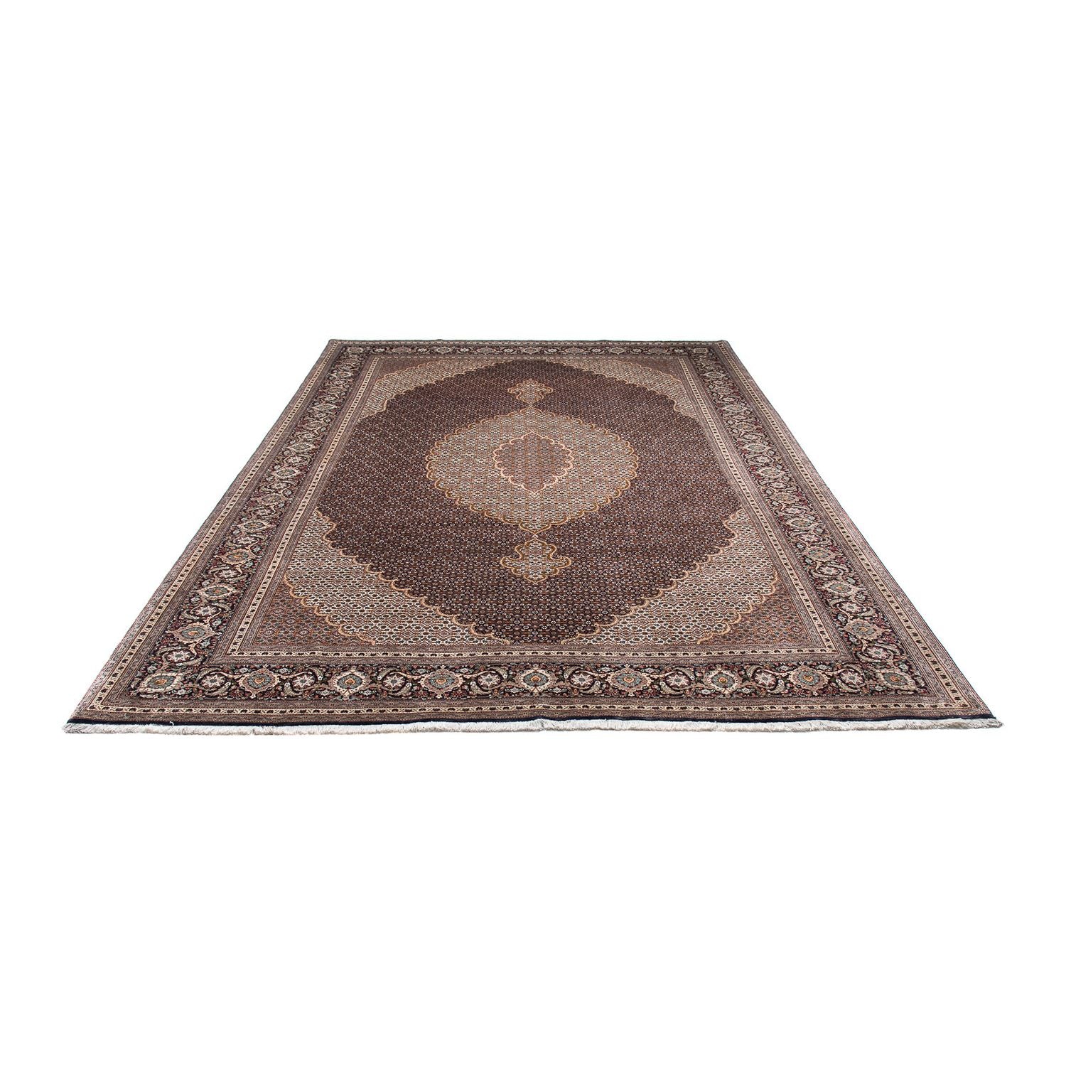 Alfombra persa - Tabriz - 295 x 202 cm - azul oscuro
