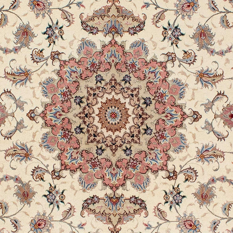 Alfombra Persa - Tabriz - Real - 210 x 150 cm - beige
