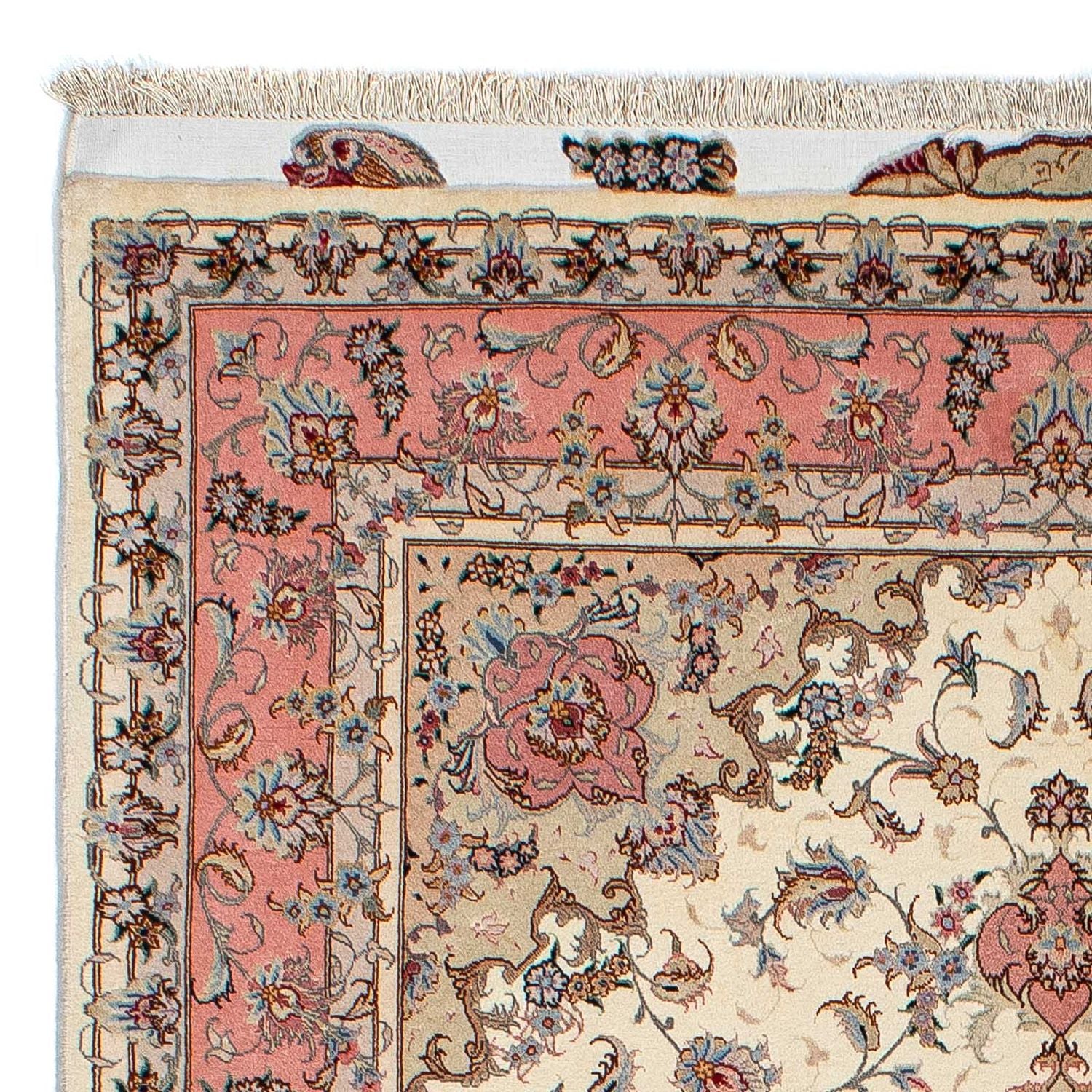 Alfombra Persa - Tabriz - Real - 210 x 150 cm - beige