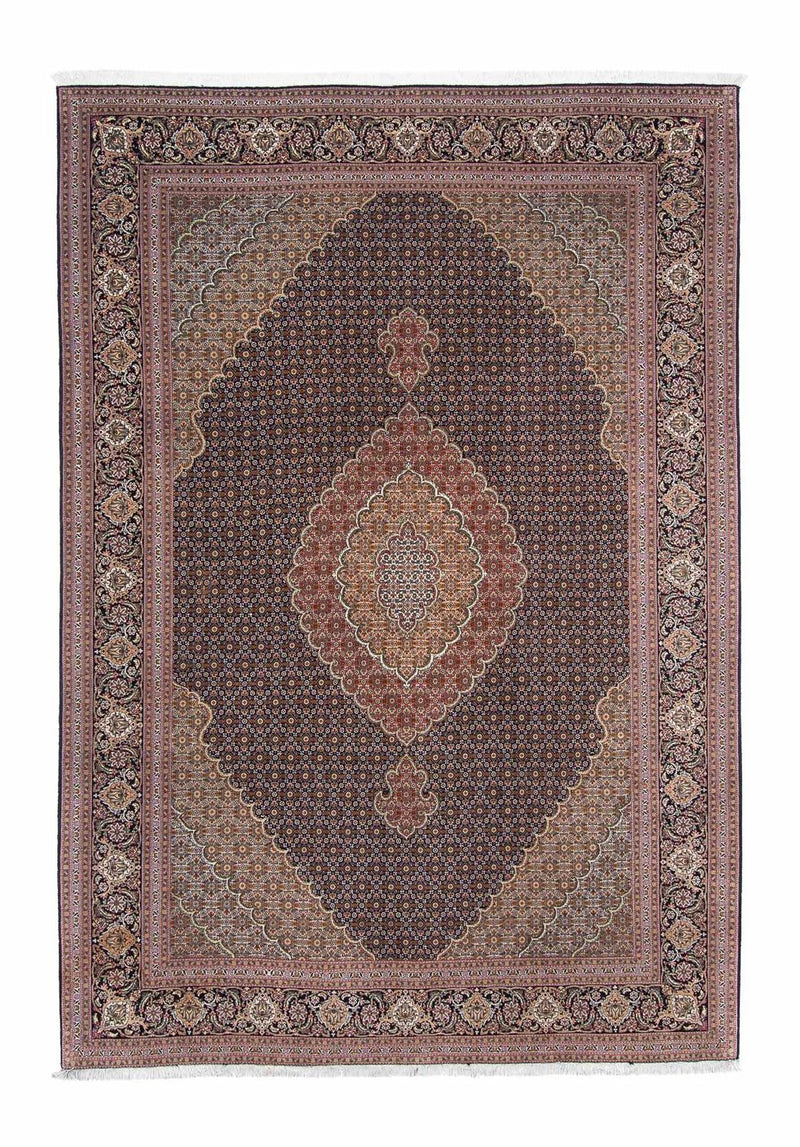 Alfombra persa - Tabriz - 294 x 208 cm - marrón oscuro