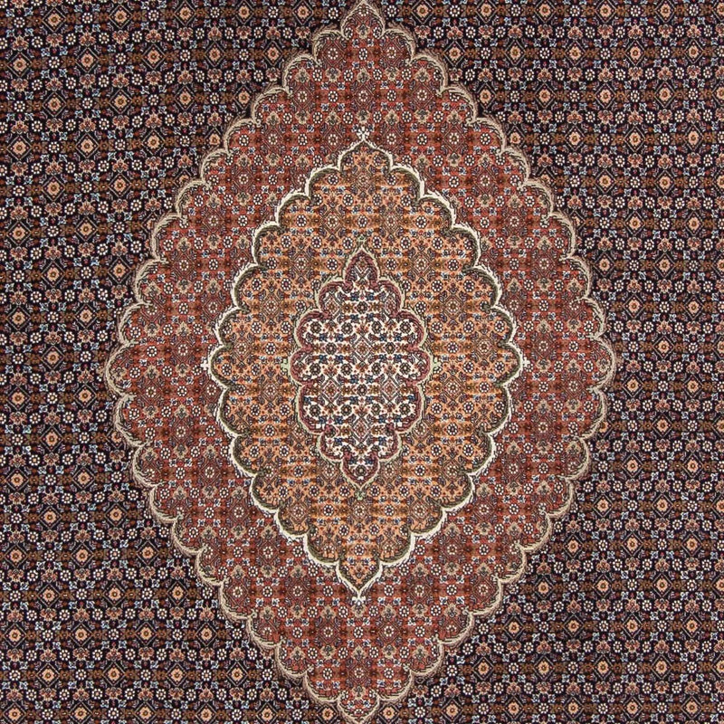 Alfombra persa - Tabriz - 294 x 208 cm - marrón oscuro